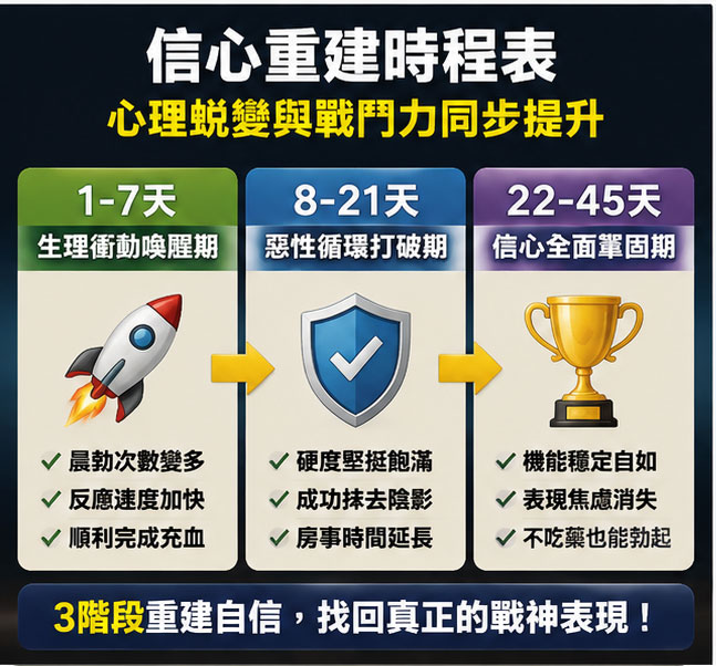 信心重建時程表:心理性障礙服用的真實體感演變 信心重建時程表:心理性障礙服用的真實體感演變