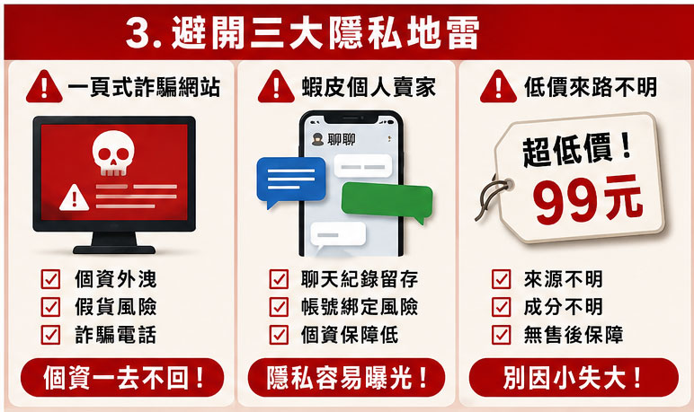 避開網購三大隱私地雷：別讓低價假貨出賣你的個資 💣