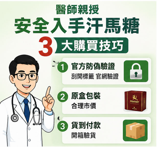 醫師親授：安全入手汗馬糖的 3 大購買技巧 🎯