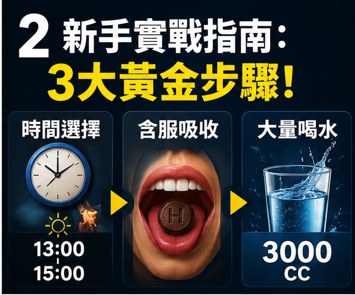 新手實戰指南：汗馬糖初次服用的 3 大黃金步驟 🌡️