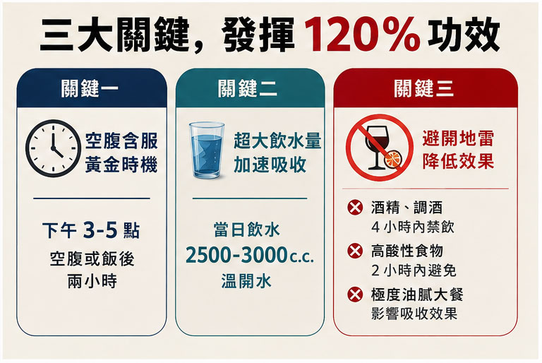 掌握三大服用關鍵：最大程度發揮汗馬糖功效