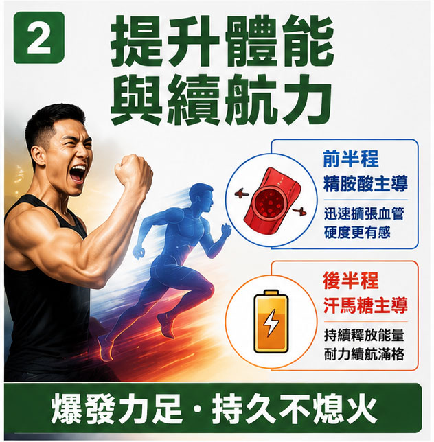 體能爆發與房事續航力的雙重滿足 ⏱️ 體能爆發與房事續航力的雙重滿足 ⏱️